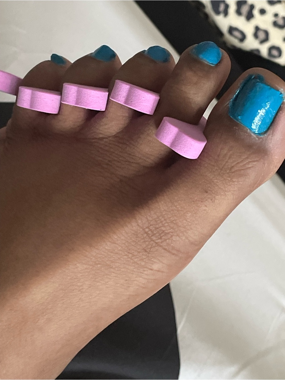 Pink Toe Separator- Well worn-Used